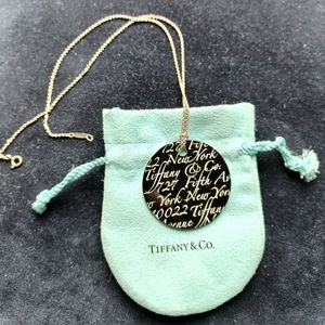 COPY - Tiffany & Co. Onyx Notes Pendant Necklace